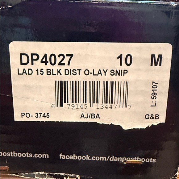 Dan Post O-Lay Snip Toe Women’s Boots - Picture 11 of 11